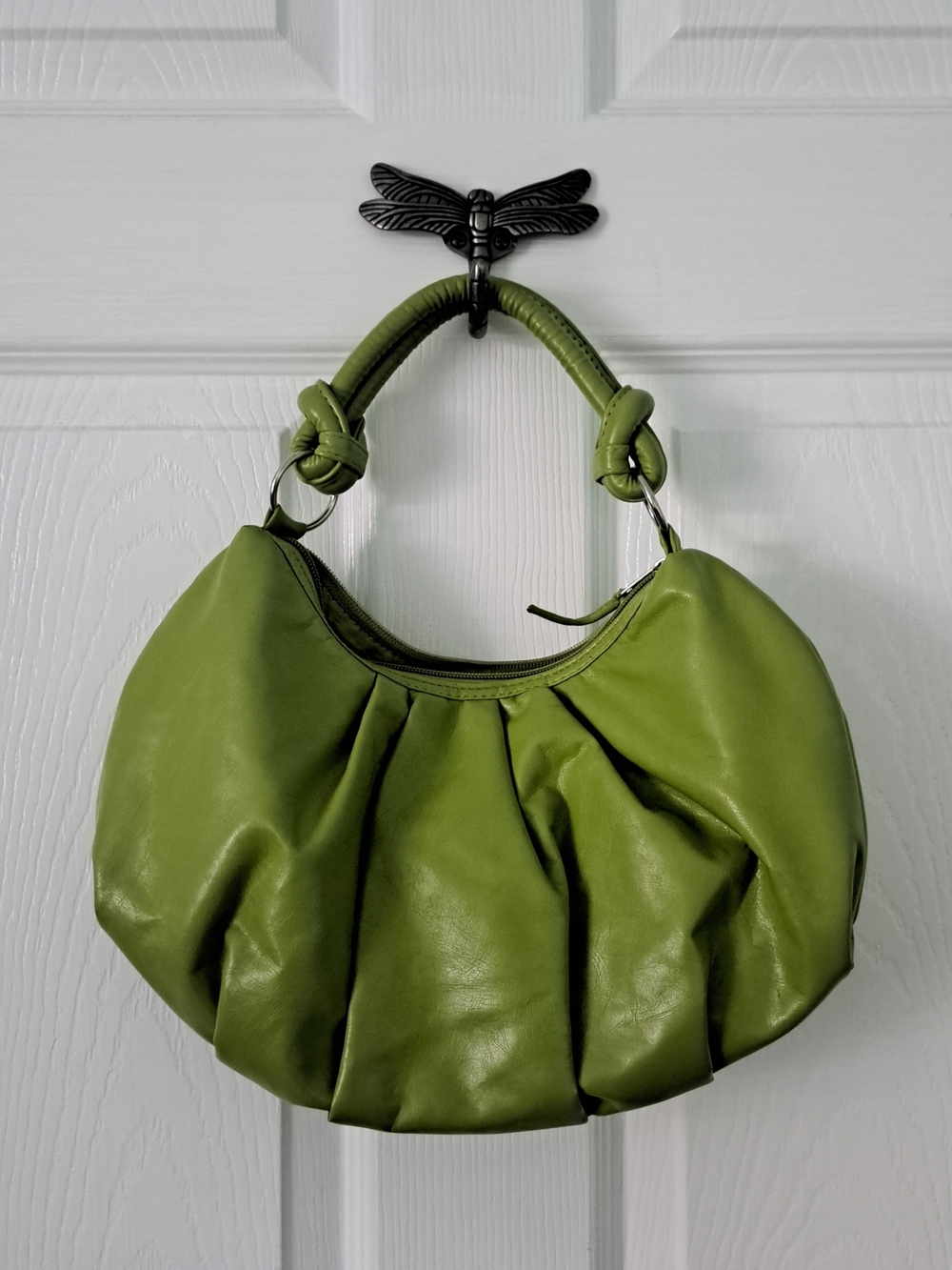 Lime Green Slouchy Hobo Style Bag